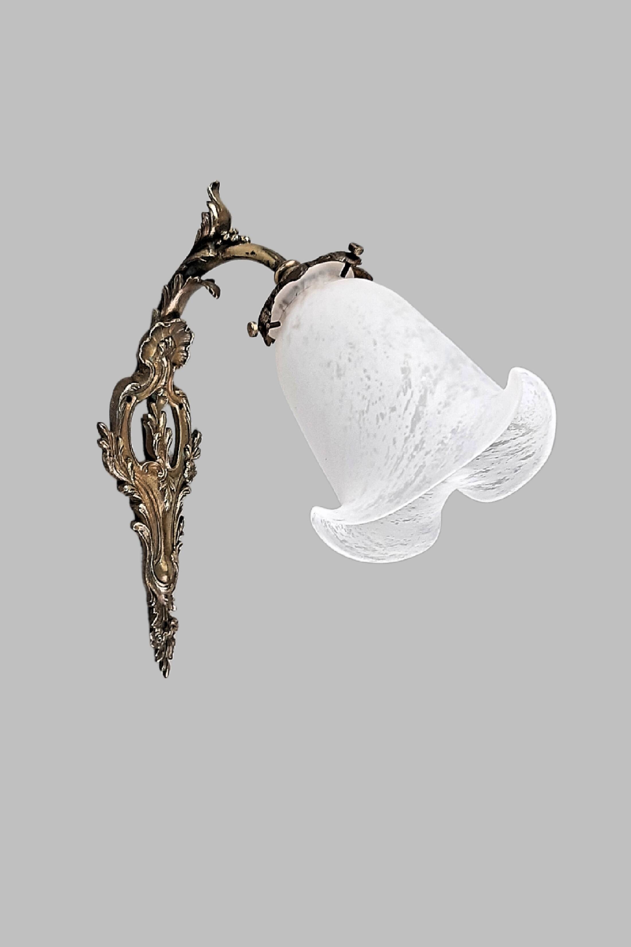 Pair of large Art Deco wall lights