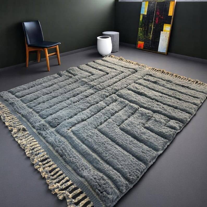 Handmade Beni Ouraine rug