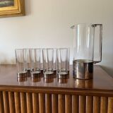 Hollywood Regency silverplate cocktail set, Italy 1970s