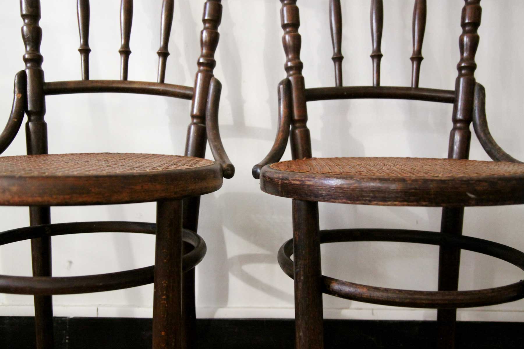 Canned bistro chairs