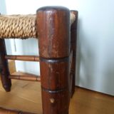 Tabouret bois et corde
