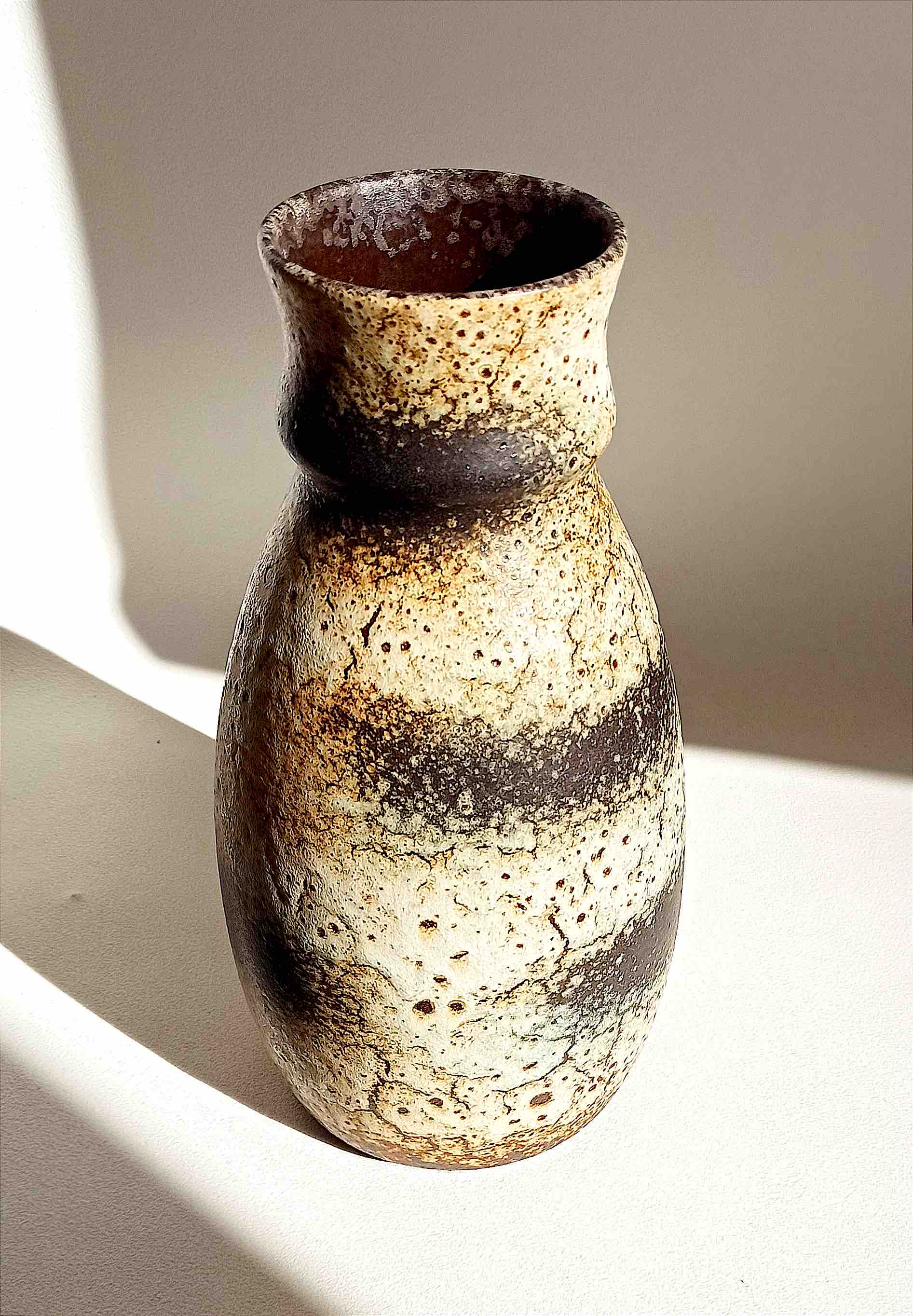 Ceramic vase Fat Lava West Germany 60's Height 30 cm
