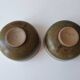 Set of 2 ramekins Bowls / cups in glazed ceramic Signed Blanot