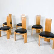 Set of 6 Dining Chairs by Mario Marenco for Mobil Girgi, Italy, 1970s