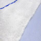 Authentic Beni Ouarain Berber rug with Majorelle blue patterns