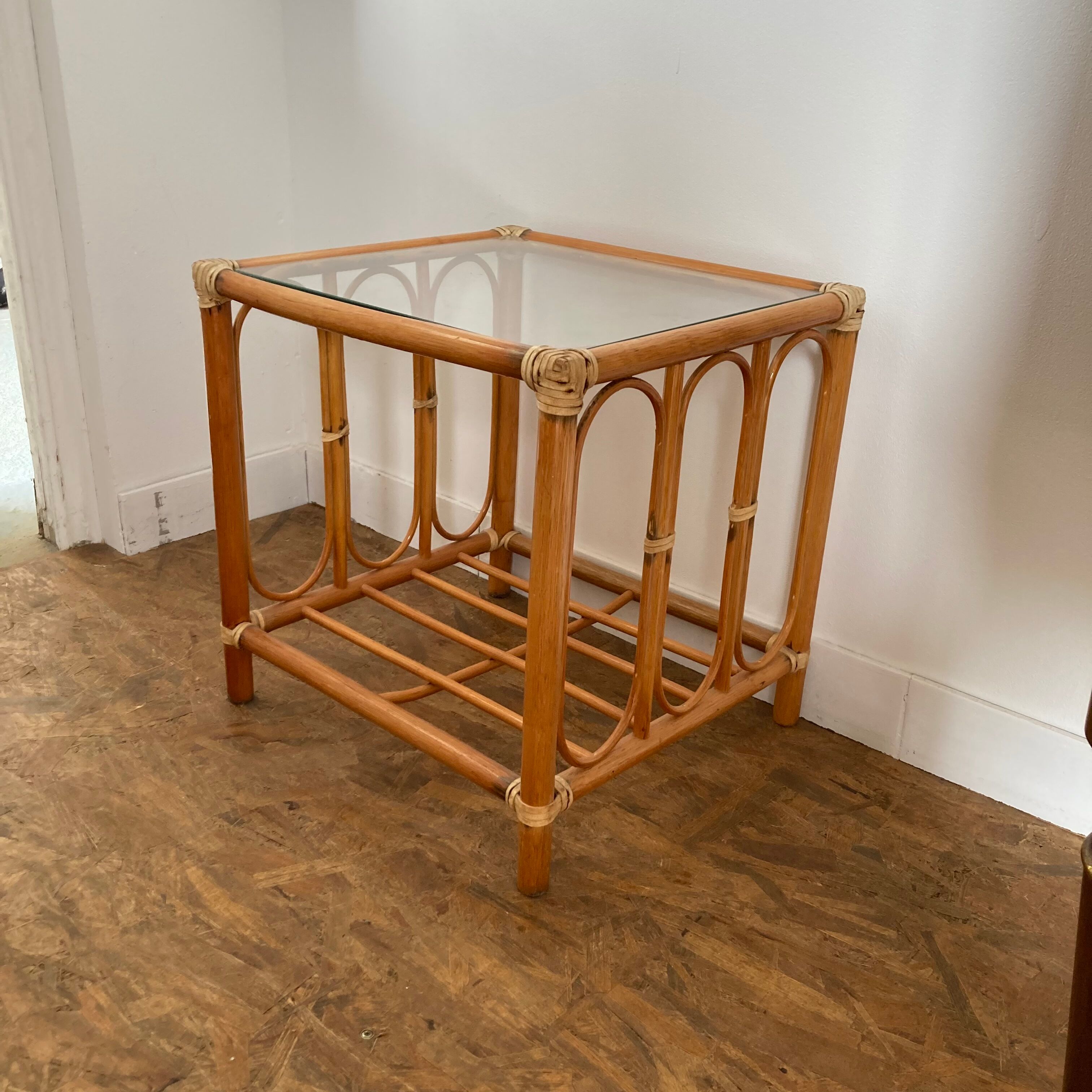 Set of 2 rattan coffee tables