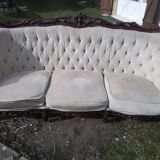 Banquette 3 places style Baroque Rococo
