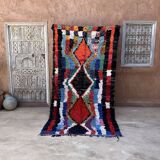 Tapis Marocain Boucherouite coloré - 138 x 256 cm