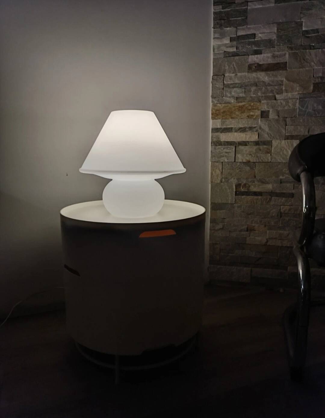 Mushroom lamp model 6249 by Glashütte Limburg, 1970s