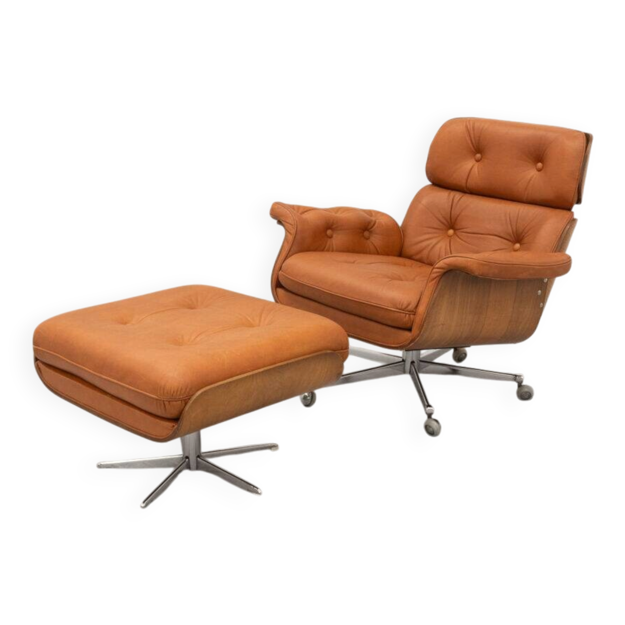 Martin Stoll Giroflex lounge chair 1970s