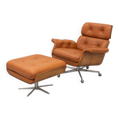 Fauteuil lounge Giroflex Martin Stoll années 1970