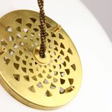 Medusa Pendant by Luigi Massoni for Guzzini in Brass and Plexiglass, 1970s