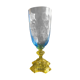Cristalleries portieux colored glass and crystal vase