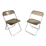 2 chaises Plia par Giancarlo Piretti pour Castelli vintage 1960