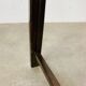 Side table in wood and glass, Italy, 1960s, pedestal table