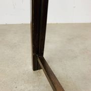 Table d’appoint en bois et verre, Italie, années 60, guéridon