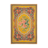 Handmade vintage moldov yellow kilim 197 cm x 291 cm - 23440