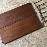 Vintage two-tier wall shelf string