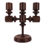 Brutalist candlestick 3 lights 1960
