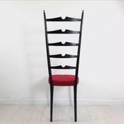 Pair of chiavarine chairs 40/50s high backrest