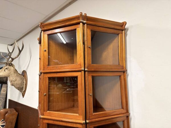 Bibliothèque anglaise Globe Wernicke originale demi-ronde