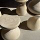Pawn Bleach - Stool, side table, end table in solid mango wood