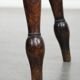 Antique English Windsor stool from the 18th century with a great patina