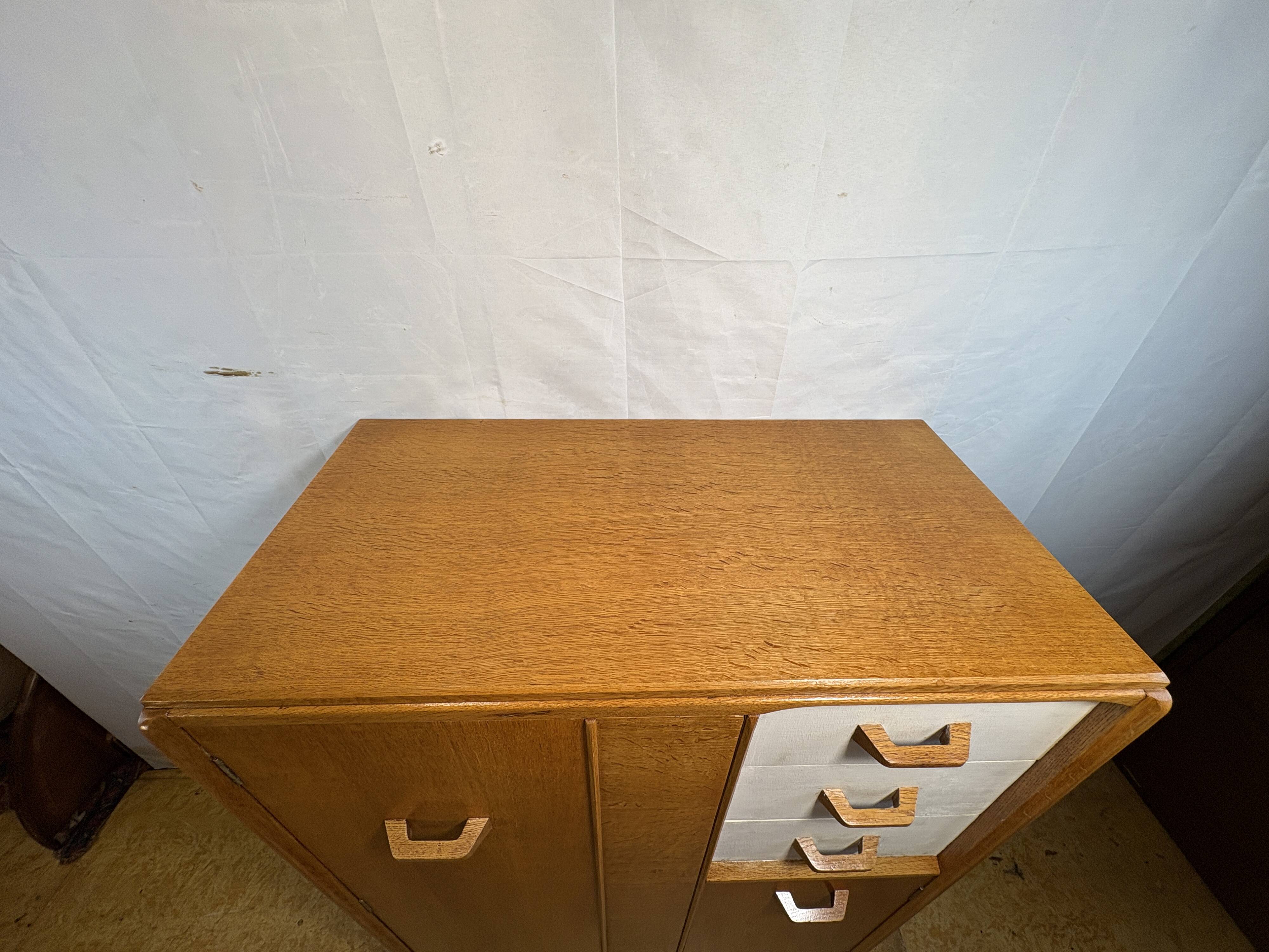 Rare Vintage G-Plan E. Gomme Oak Compactum Gentleman’s Wardrobe c.1950–1960