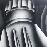 Original lithograph by Jacques POLI, Refinery, 1978