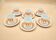 6 Midcentury Porcelain Coffee Cups & Saucers, EPIAG, Czechoslovakia