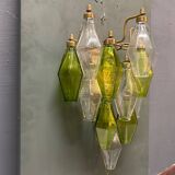 Murano Glass Poliedri Sconces, Italy, 1980s - Set of 2