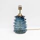 Pair of Blue Rostrato Murano Glass Table Lamps