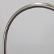 1930s Czechoslovak Art Deco chrome floor lamp with milk glass globe and table