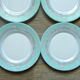 Enssemble of 6 Esso pastel geometric decoration dessert plates