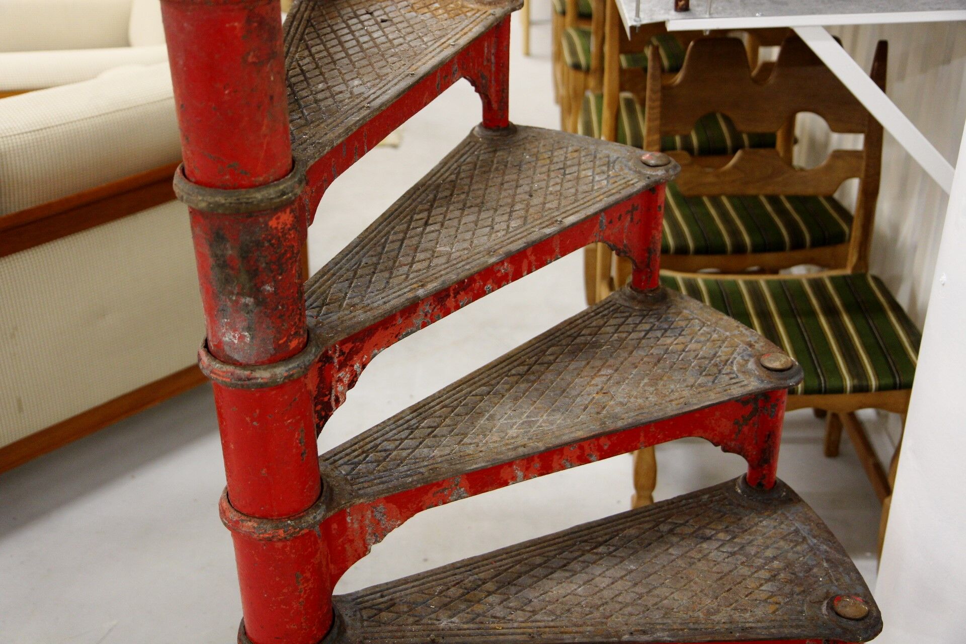 Cast iron spiral staircase, Sweden, 1900