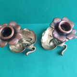 Pair of Art Nouveau candlesticks