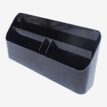 Eldon black plastic mail rack