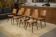 Set of 8 oak chairs from the 1960s.