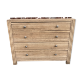 Art Deco chest of drawers in solid oak