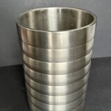 Vase in brushed aluminum