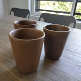 Set of Digoin stoneware glasses