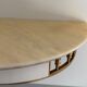 Floating wall console with drawer, brass body and marble top, 1960s, Italy