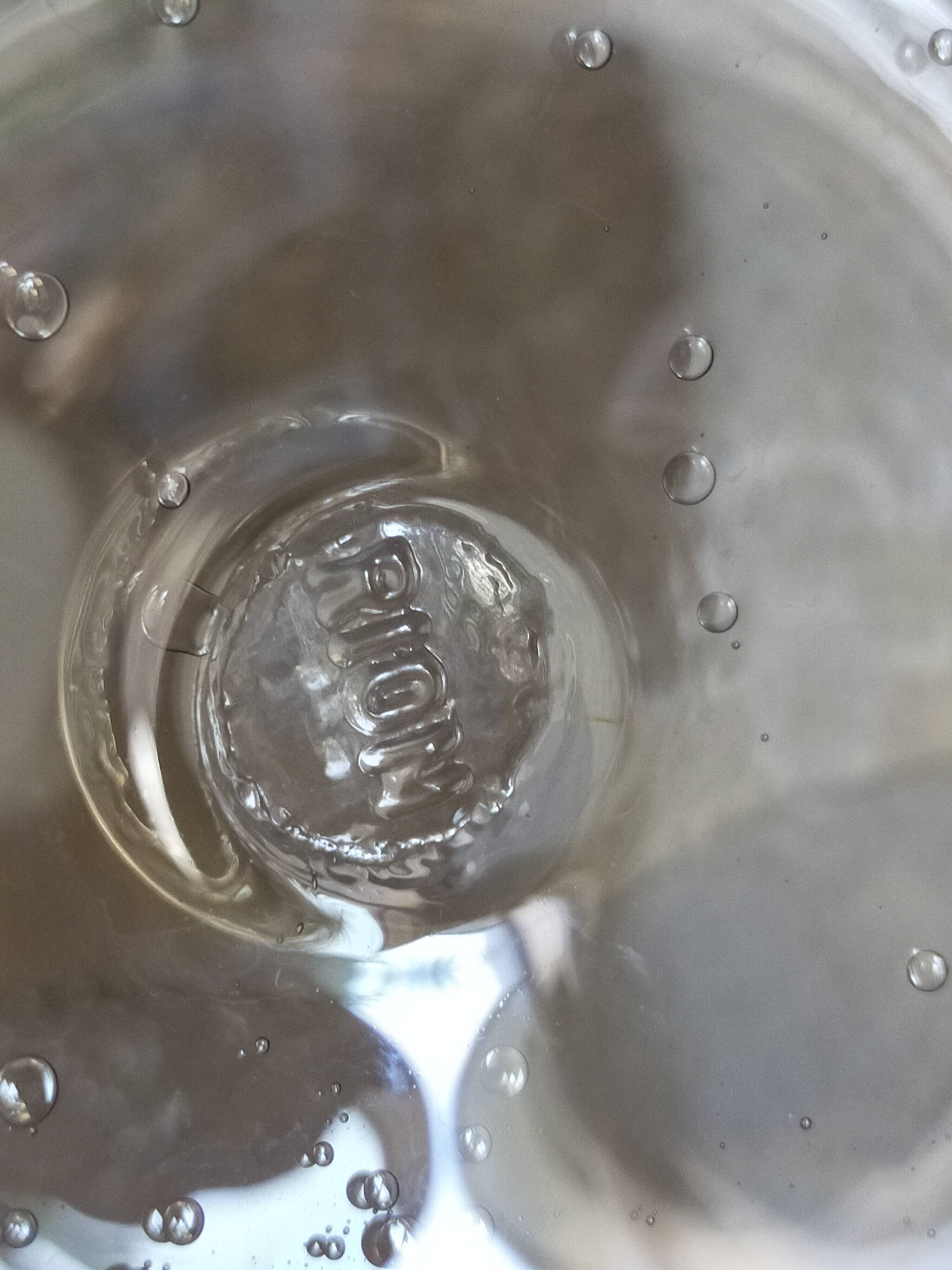 Vintage bubble-blown glass ball vase from riom france