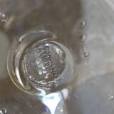 Vintage bubble-blown glass ball vase from riom france