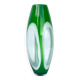 Vase verre vert vintage