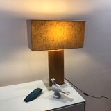 Lamp with solid oak foot