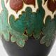 Gouda Pottery Table Lamps, Pair, Dutch Art Deco Floral, New Silk Shades