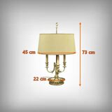 Large Bouillotte Lamp in Gilt Bronze, Louis XVI style – first half of the 20th century