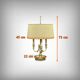 Large Bouillotte Lamp in Gilt Bronze, Louis XVI style – first half of the 20th century