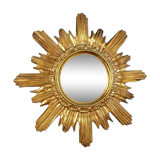 MIroir sun gilded wood and resin 60/70